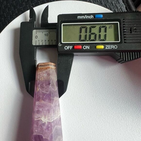Amethyst Crazy Lace Crystal Wand (#5) - Picture 10 of 13